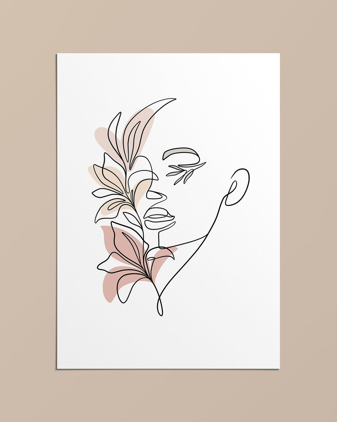 Close your eyes - Line Art Poster - Linewand