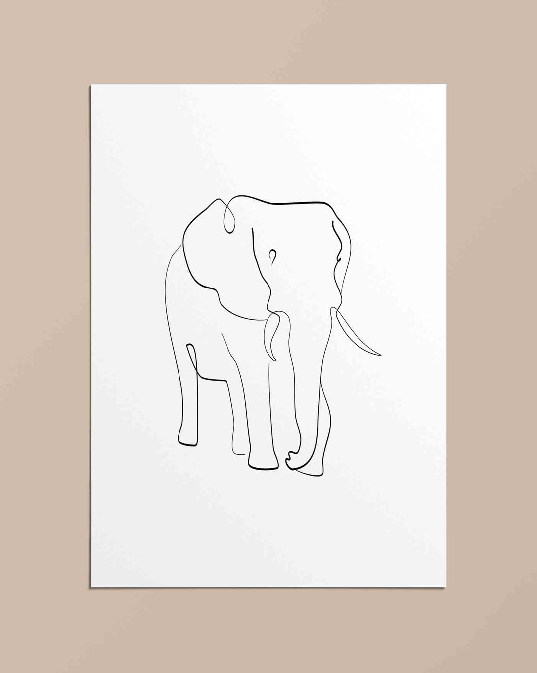 Abstract Elephant - Poster - Linewand