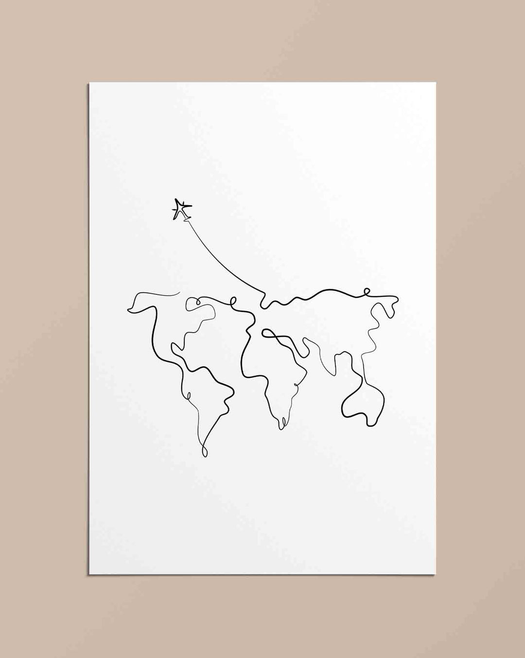 Around the World - Poster - Linewand