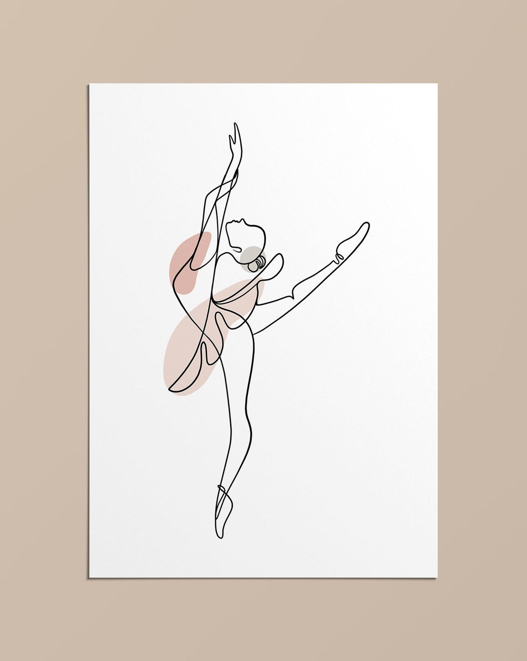 Ballerina - Line Art Poster - Linewand