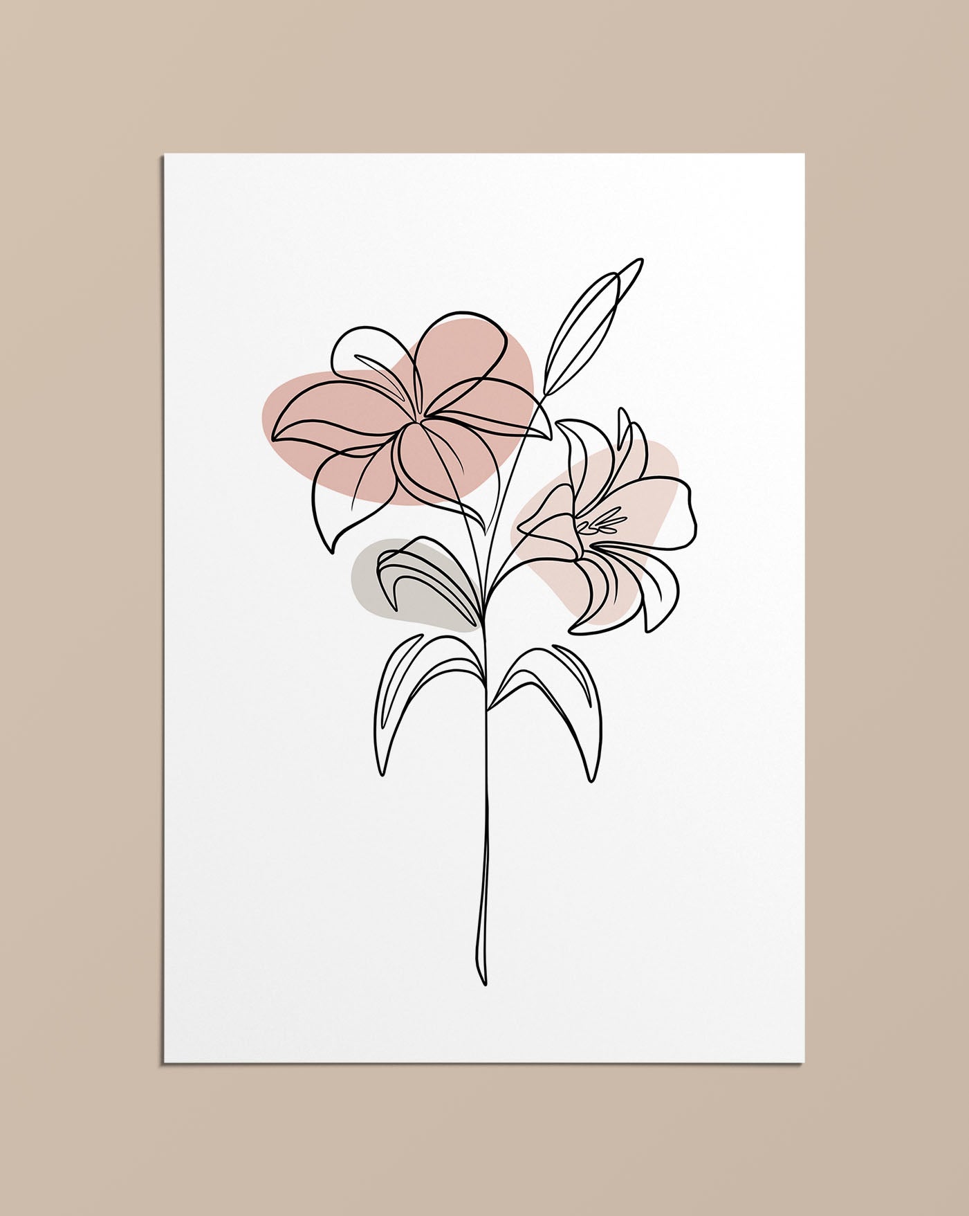 Flower line online art