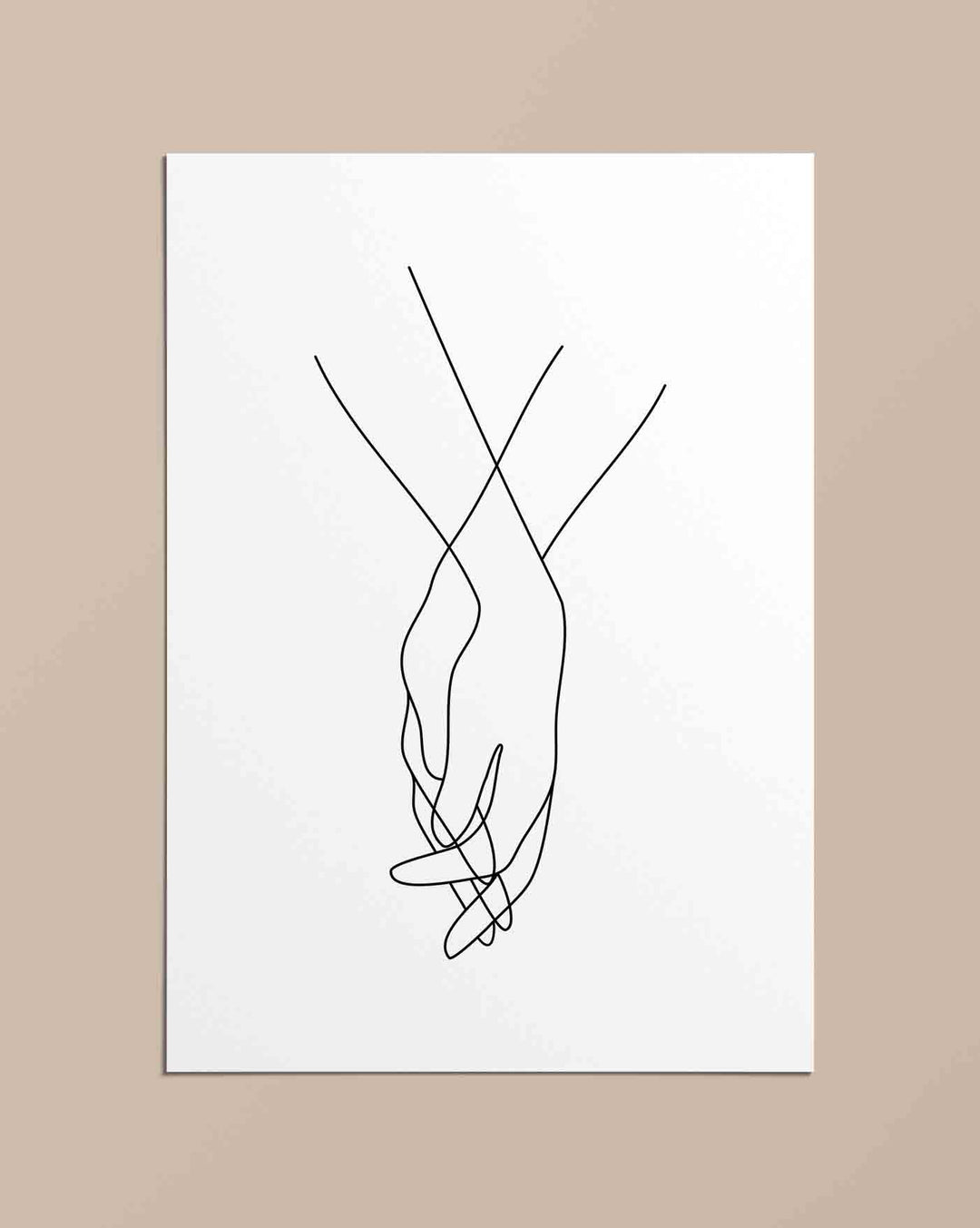 Touching Hands - Poster - Linewand